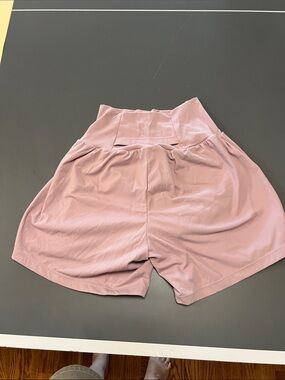 Halara X-Small High-Waist Women's Athletic Shorts — Dusty Rose